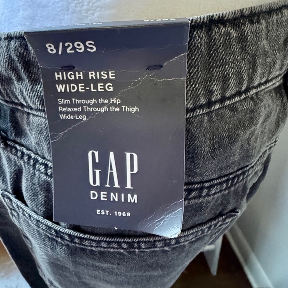GAP-High Rise Wide Leg-Short-Size 8/29-NWT - Picture 4 of 5